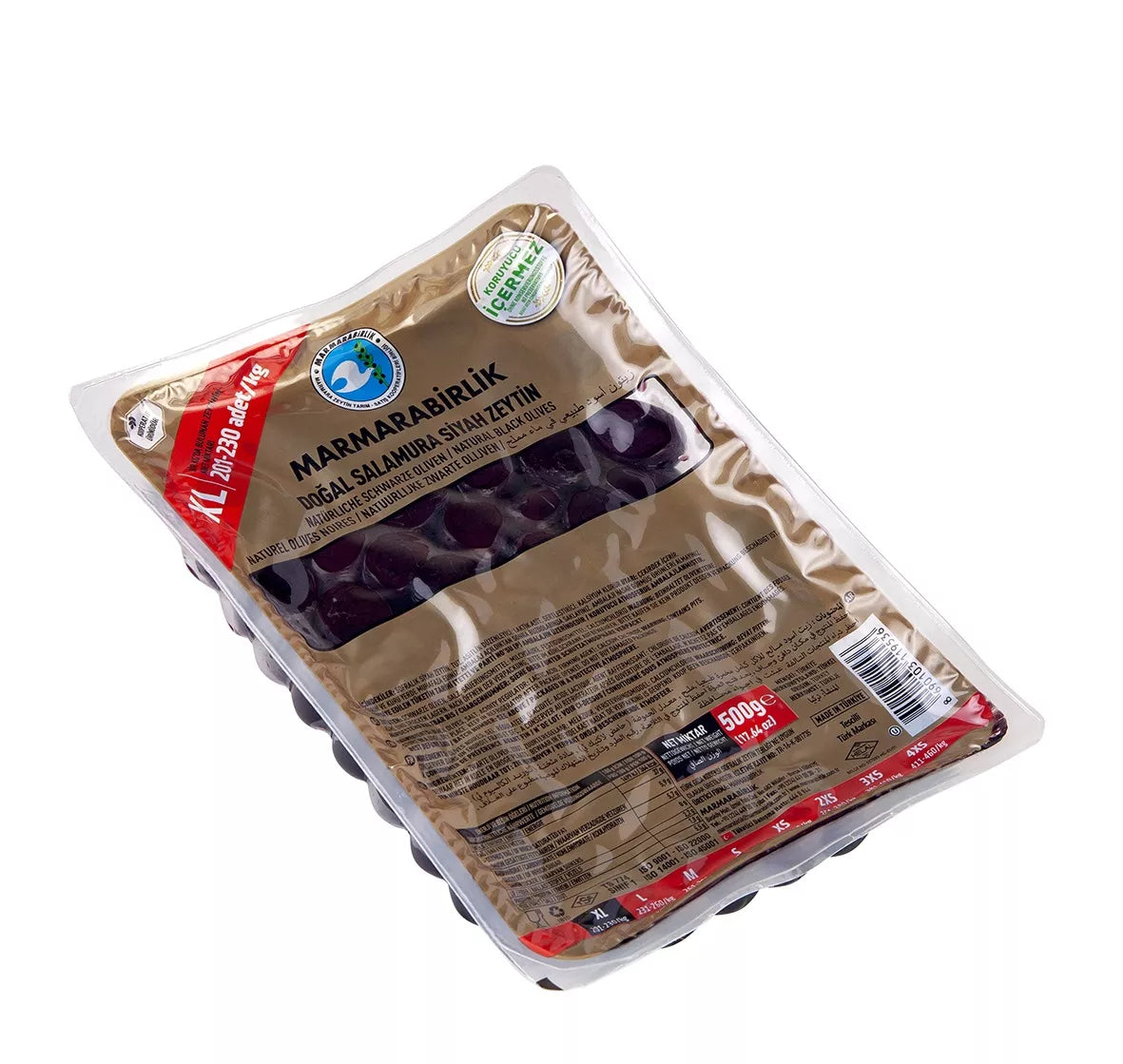 BLACK OLIVES 500gr MARMARA-XL(201-230)