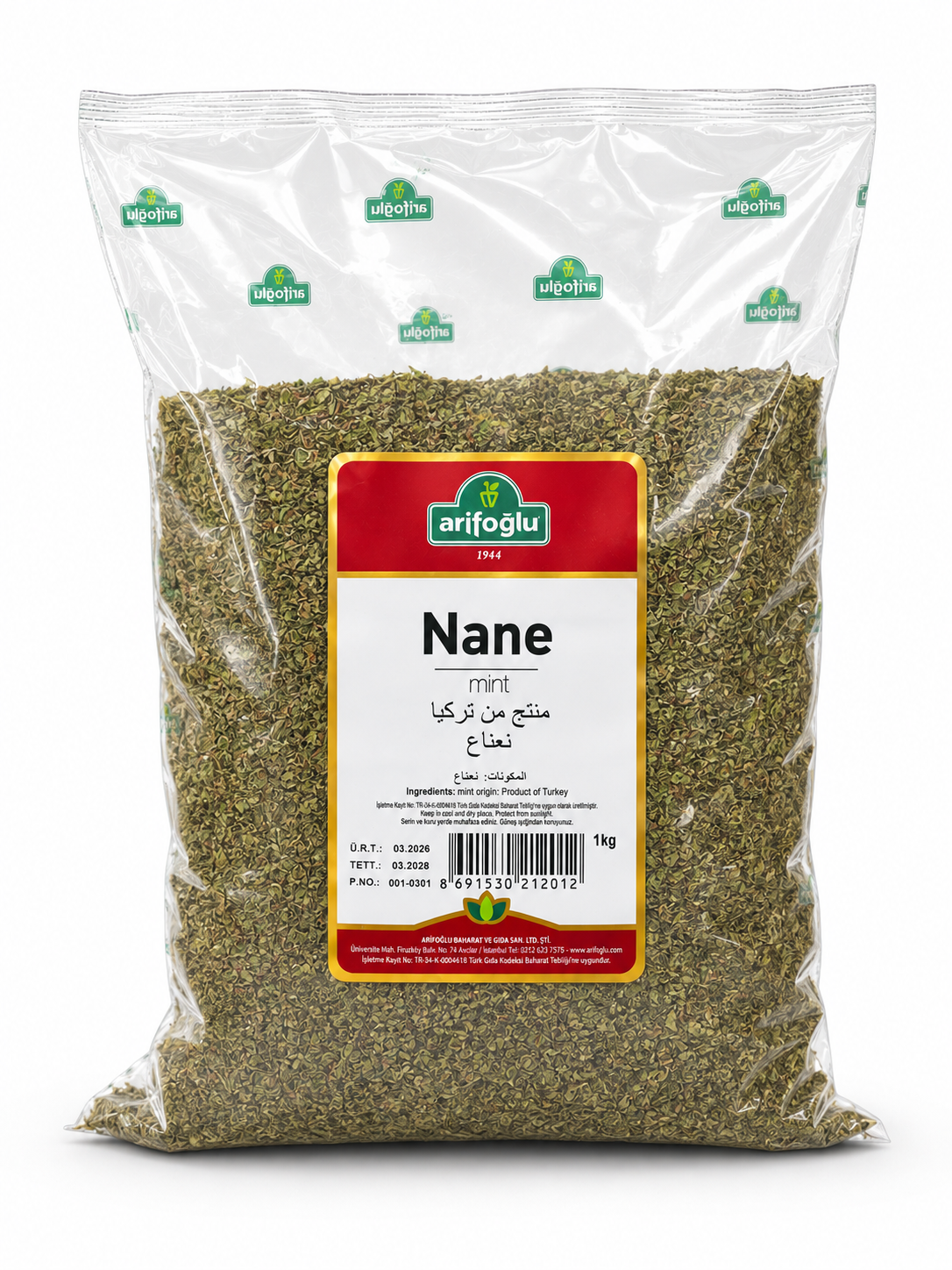Arifoğlu Dried Mint – 1 kg