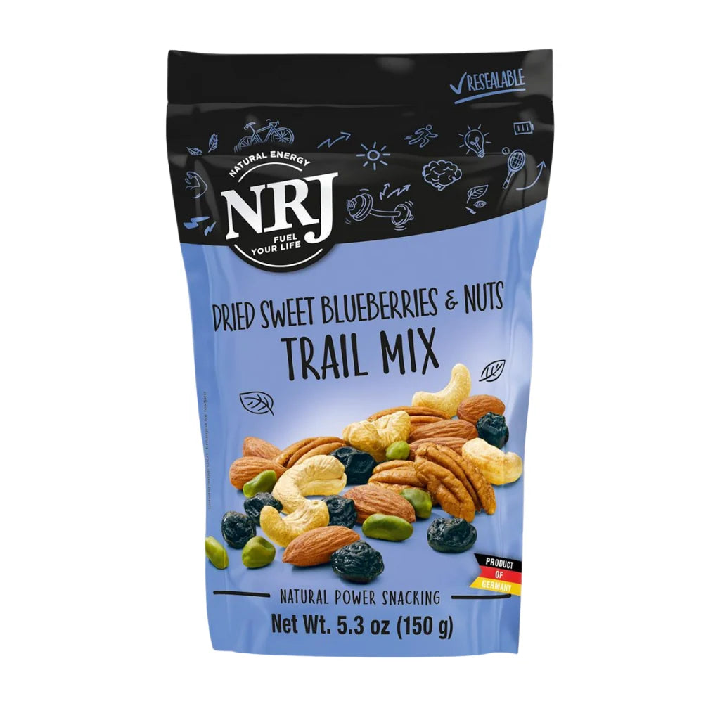 NRJ DRIED SWEET BLUEBERRIES & NUTS TRAIL MIX 150g