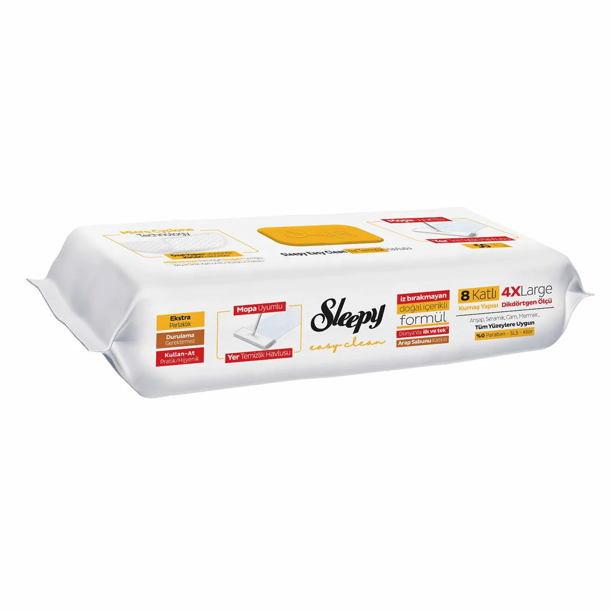 Sleepy Easy Clean 'Herbal Soap' Mop Compatible Floor Cleaning Towel 50 Sheets