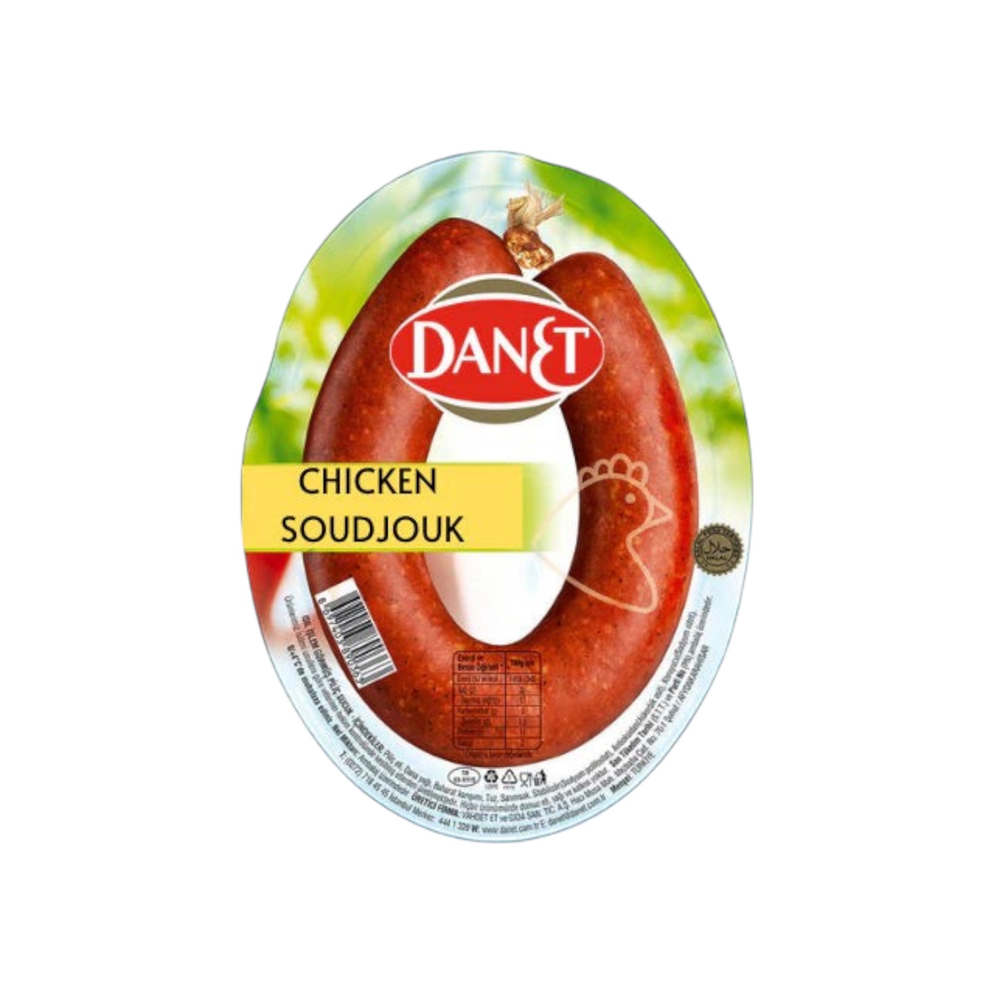 CHICKEN SUJOUK (PILIC SUCUK) 200gr DANET