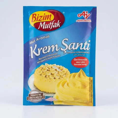 Bizim Mutfak Banana Flavoured Whipped Cream Powder