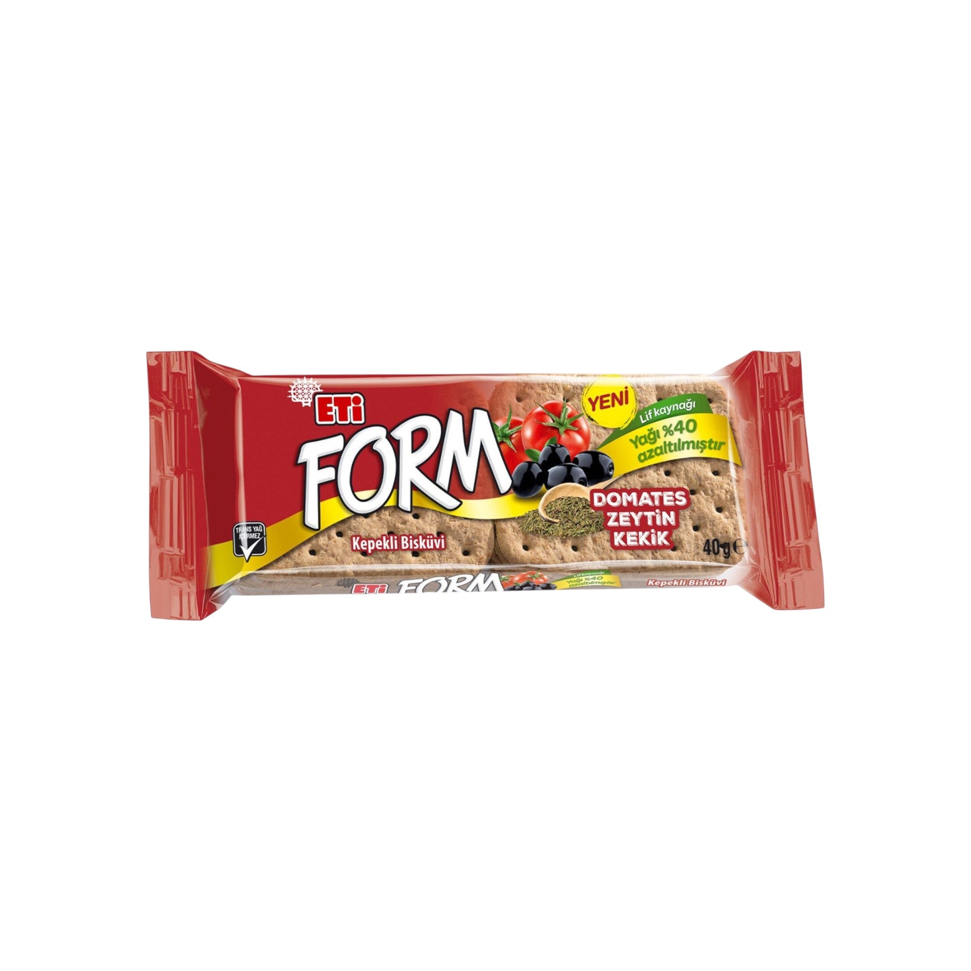 WHOLEMEAL BISCUIT WITH TOMATOES OLIVES AND OREGANO 40gr