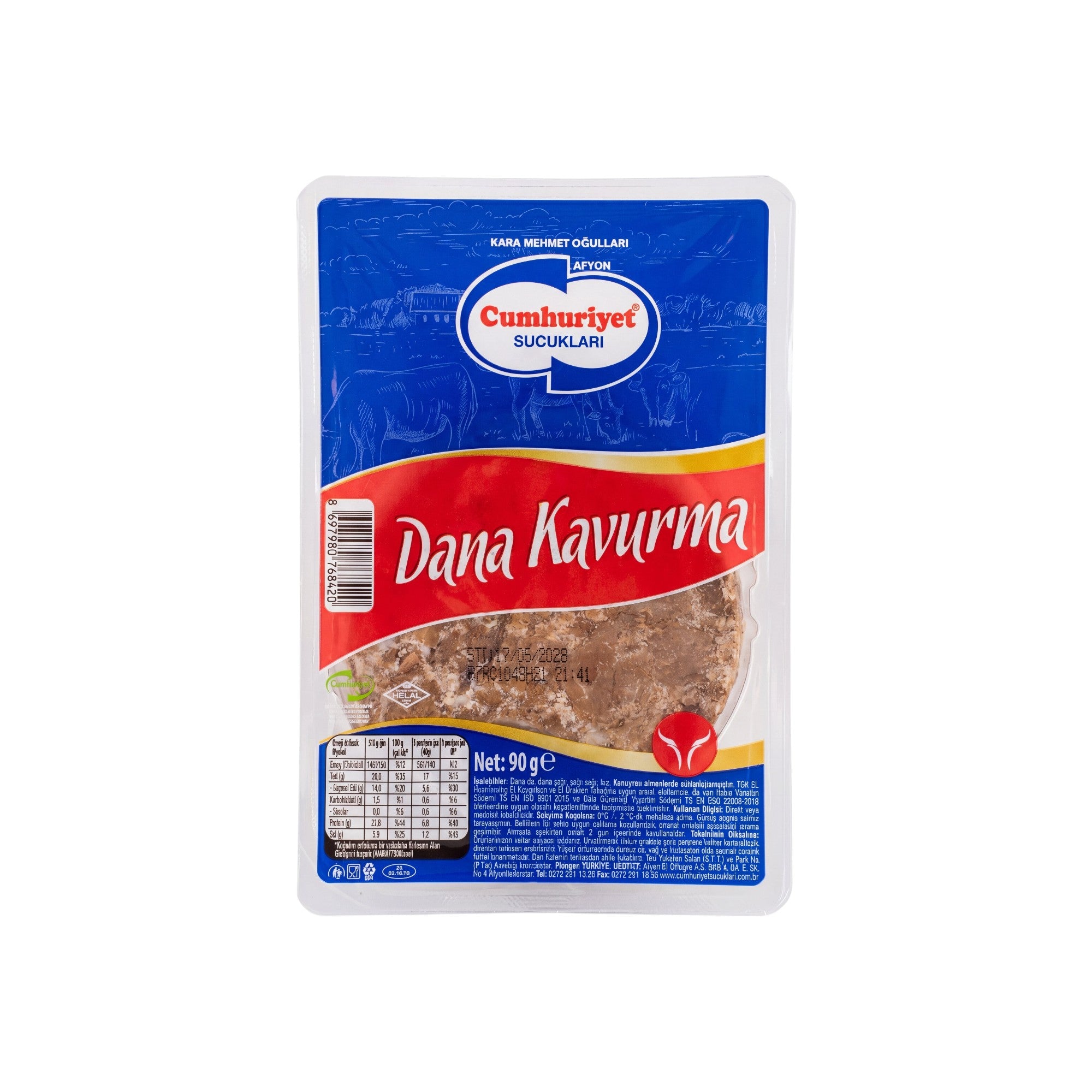 CUMHURIYET LUNCHEON DANA KAVURMA 90g