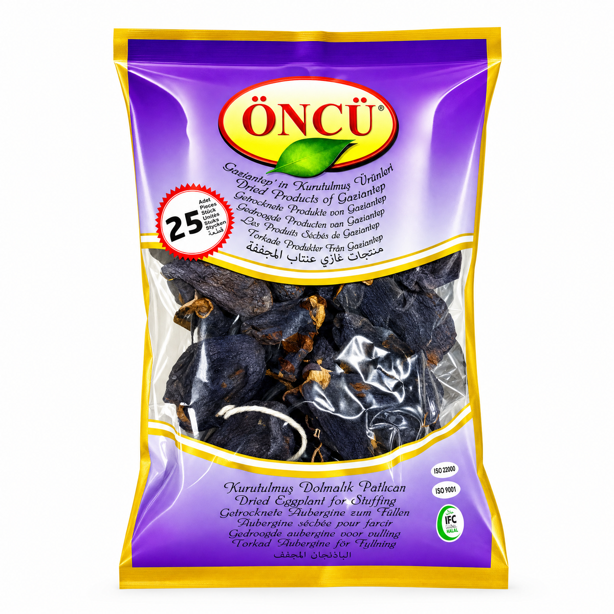 ONCU DRIED EGGPLANT FOR STUFFING 25PCS