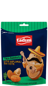 CRISPY COATED ROASTED PENUTS WITH CHILLI TACO FLAVOUR 140gr