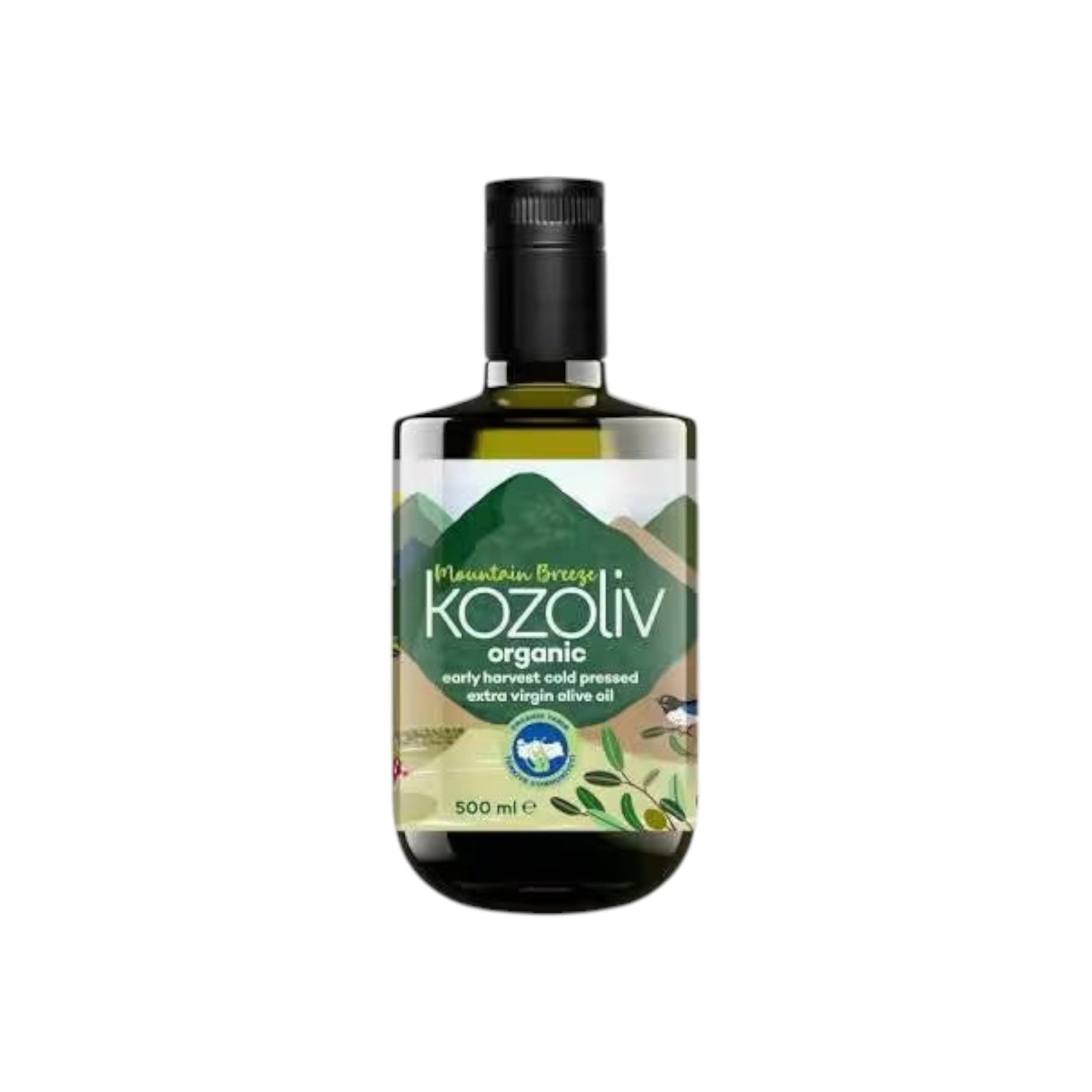 KOZOLIV ORGANIC EARLY HARVEST COLD PRESSED EXTRA VIRGIN OLIVE OIL 500ml