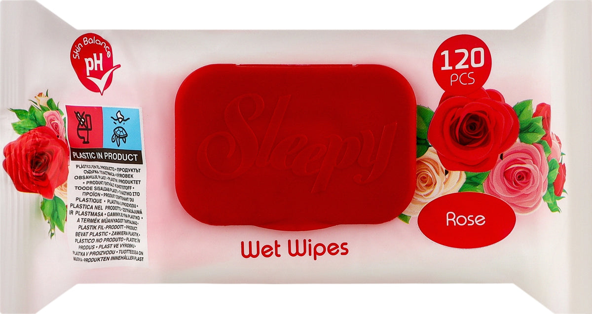 SLEEPY WET WIPES ROSE 120PCS