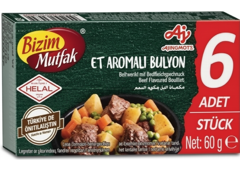 Bizim Mutfak Beef Flavoured Bouillon – 6 Pieces