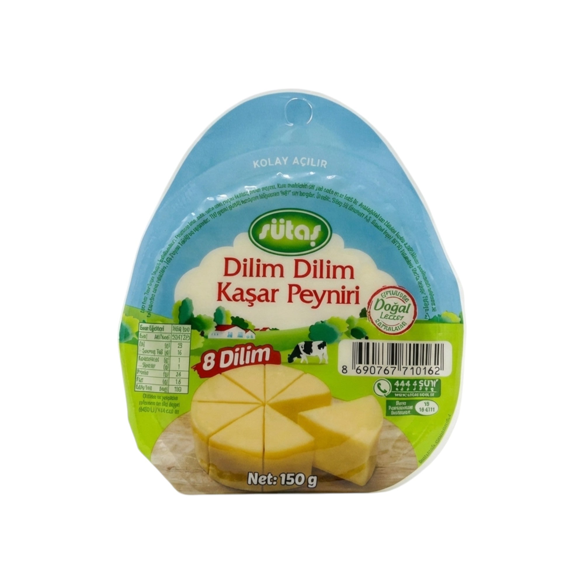 SUTAS KASHKAVAL CHEESE 8 SLICES 150gr