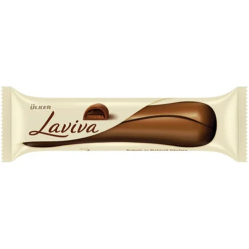 ULKER LAVIVA MILK CHOCOLATE BAR WITH COCOA BISCUIT 35g